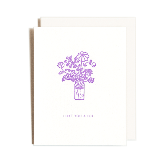 I like You a Lot Bouquet | Love | Letterpress Card