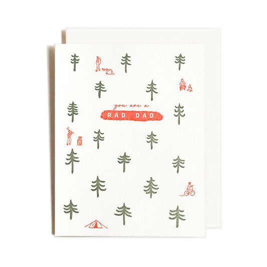Lumberjack Dad | Rad Outdoors | Letterpress Card