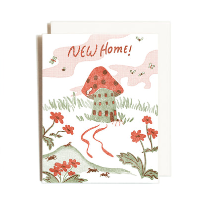 Mushroom Home | Congrats | Letterpress Card