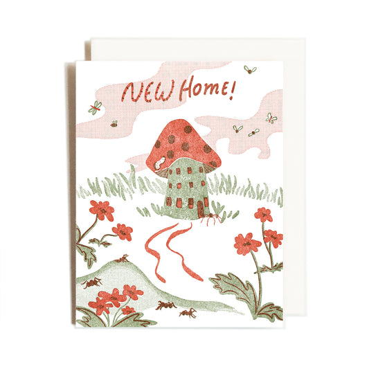 Mushroom Home | Congrats | Letterpress Card