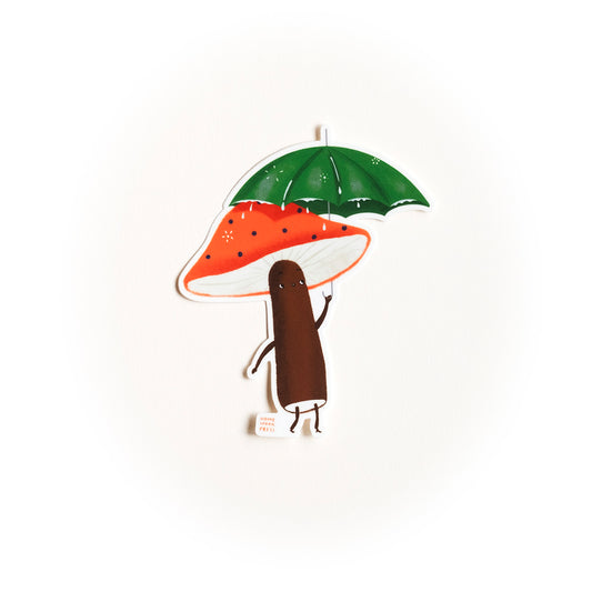 Mushroom Umbrella Vinyl Sticker