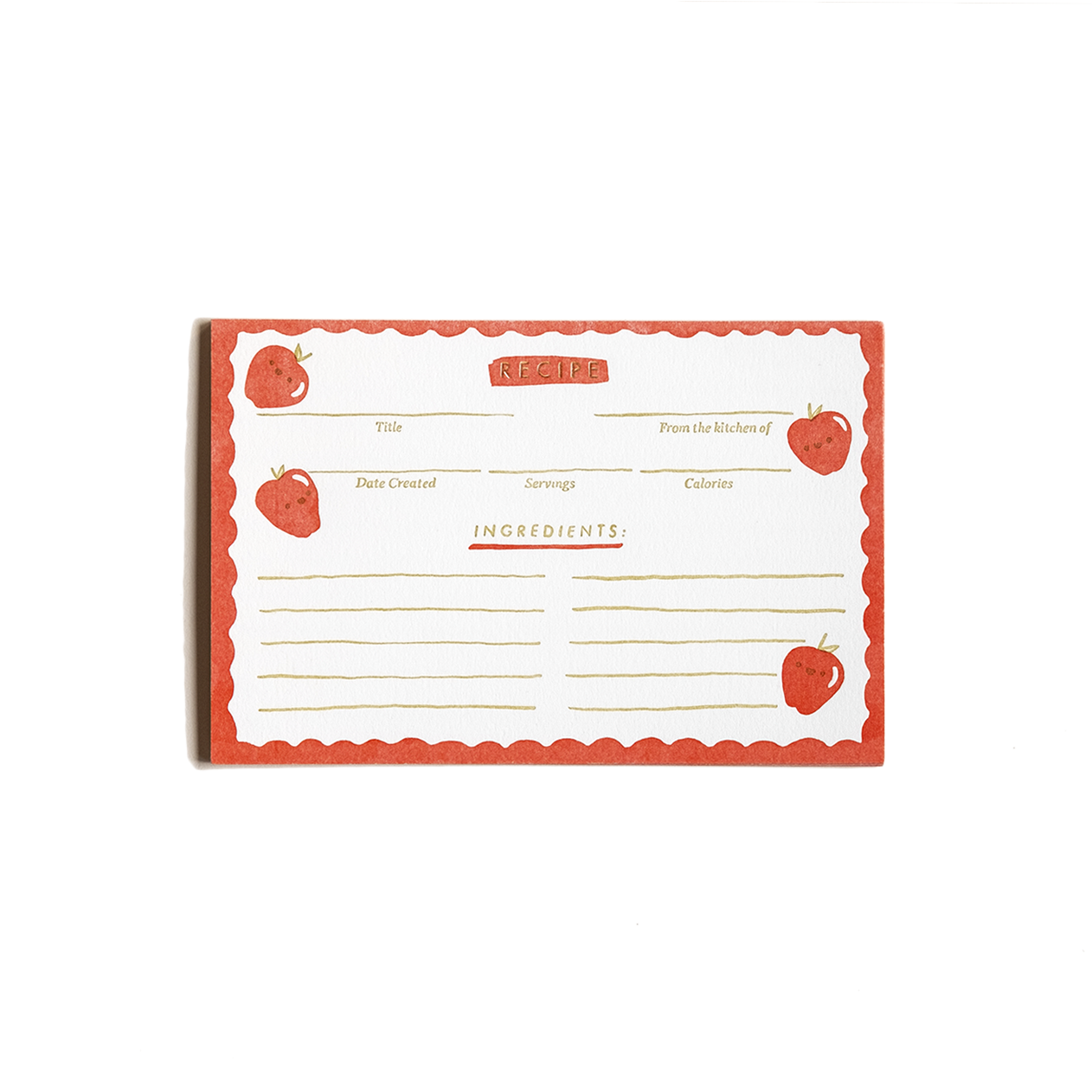 Apples | Letterpress Recipe Cards