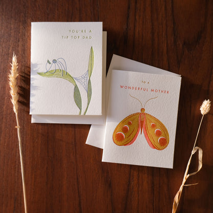Moth Mother Greeting Card