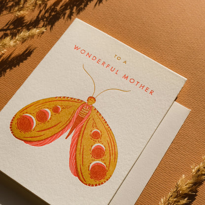 Moth Mother Greeting Card