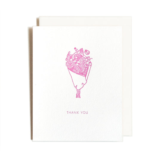 Thank you bouquet Greeting Card