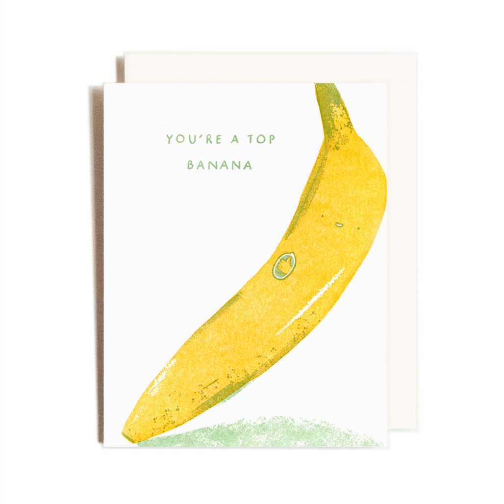 Top Banana | Letterpress Card