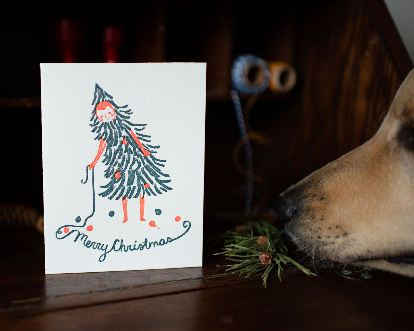 Christmas Girl Greeting Card